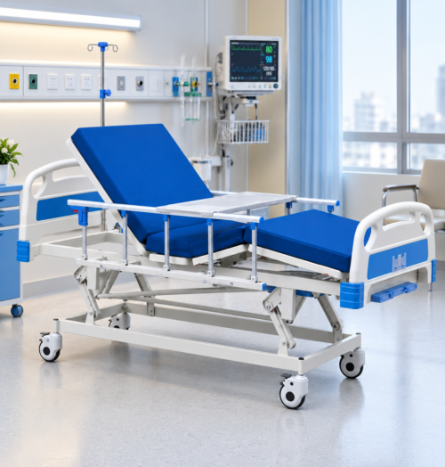 Three Crank Manual Hospital Bed