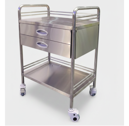 Instruments Double Drawer Trolley