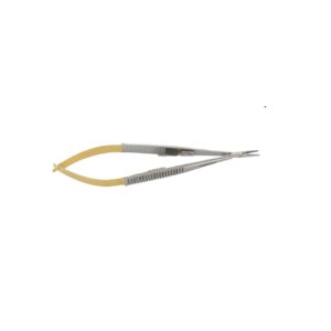 Castroviejo Needle Holder Straight TC - Precision needle grasping tool with straight TC tip, durable construction, and ergonomic handle for surgical procedures.