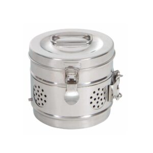Dressing Drums - High-quality stainless steel drums in various sizes for reliable and durable storage of medical dressings.