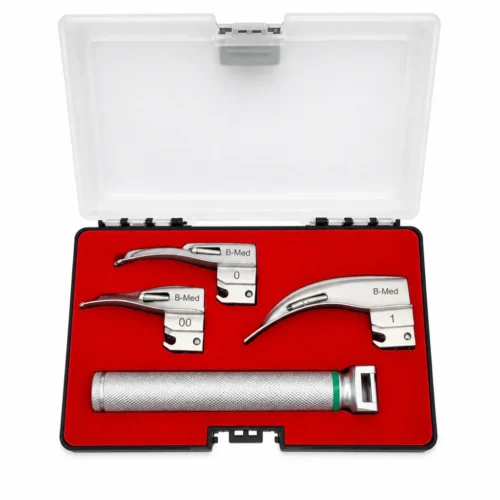 Pedo Laryngoscope Macintosh Fiberoptic 3 Blades