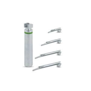 Pedo Laryngoscope Miller Fiberoptic 4 Blades