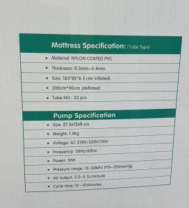 Anti Decubitus Air Mattress With Pump 2