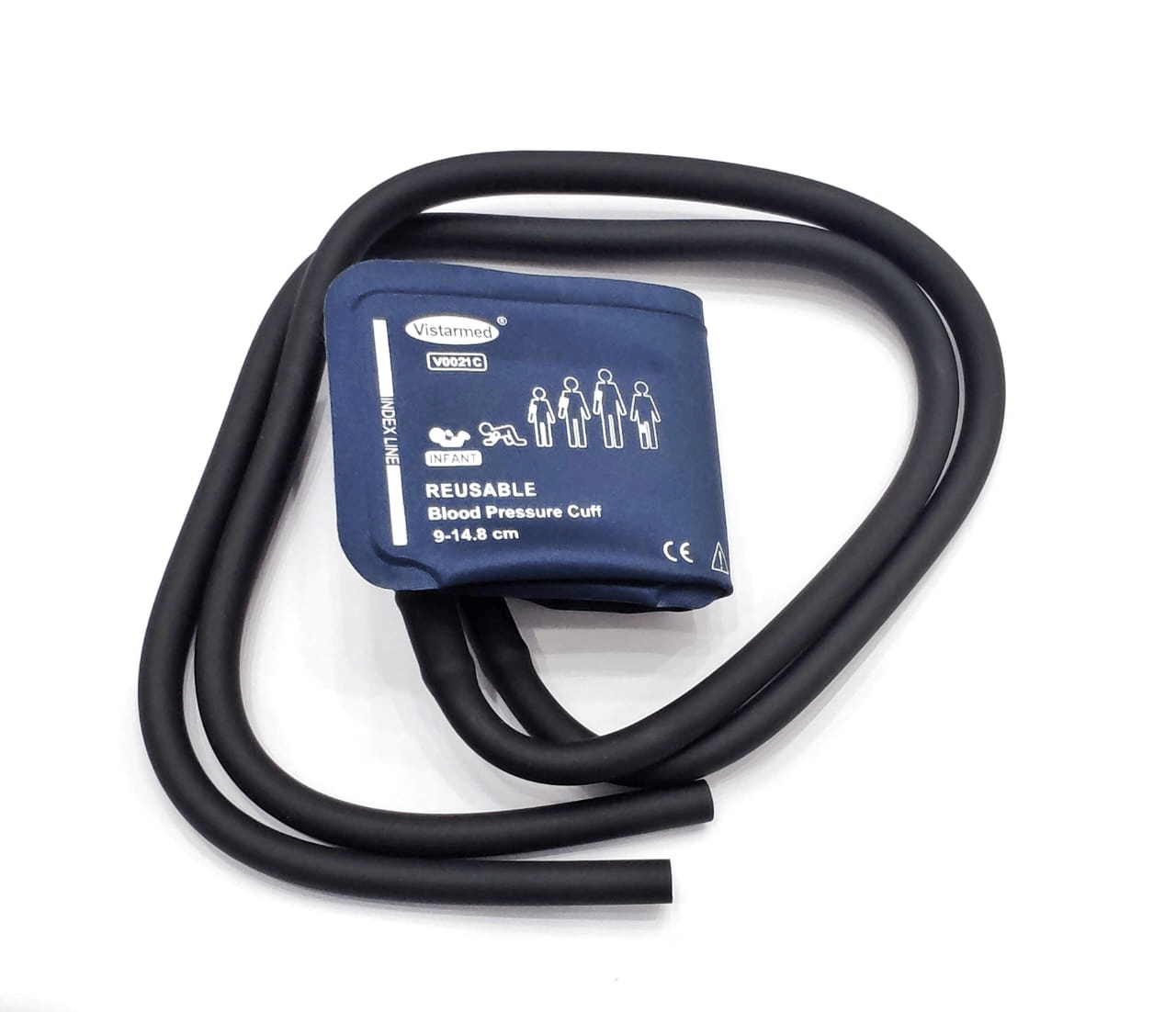 Infant double tube reusable NIBP cuff 9-14.8 cm