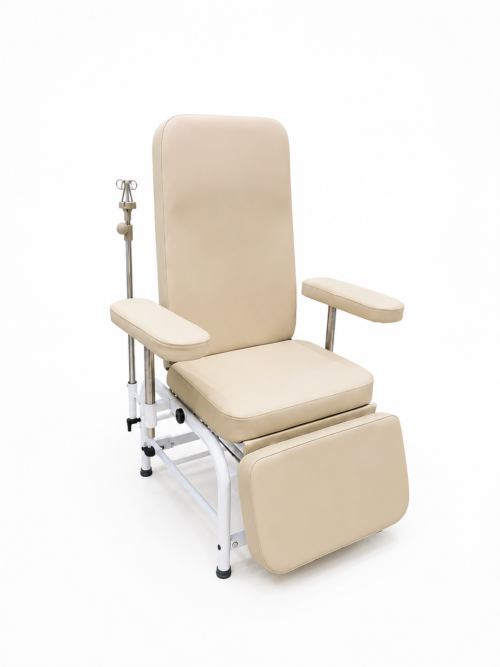 Blood collection chair manual beige color