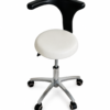 Doctor backrest stool White