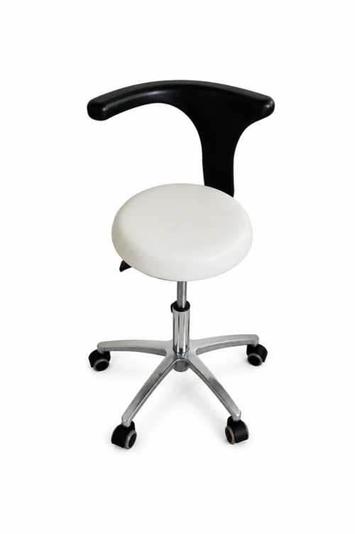 Doctor backrest stool White