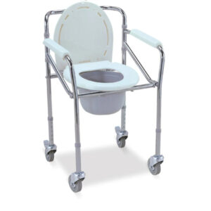 Commode chair with wheel Lockable Castors for Safety - FS696