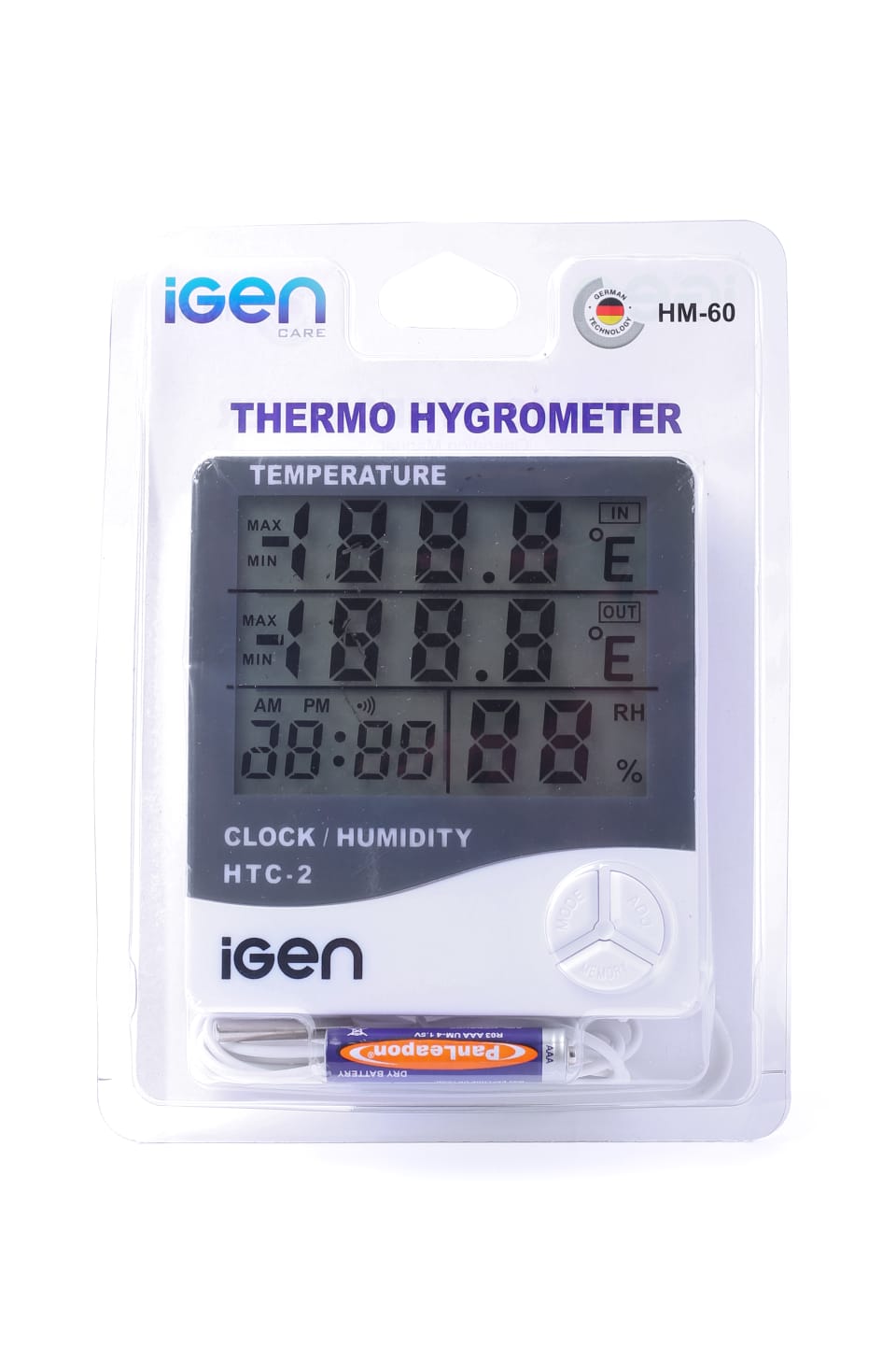IGEN HM 70 Thermo Hygrometer With Probe Wire - Image 2