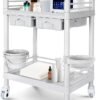 Two shelf Medical Rolling Trolley