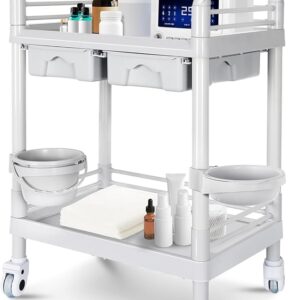 Two shelf Medical Rolling Trolley