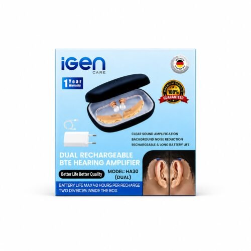 dual rechargeable bte hearing amplifier HA30 dual rechargeable bte hearing amplifier HA30