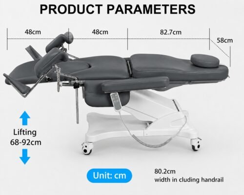 Electric Gynecology Bed – Dark Grey